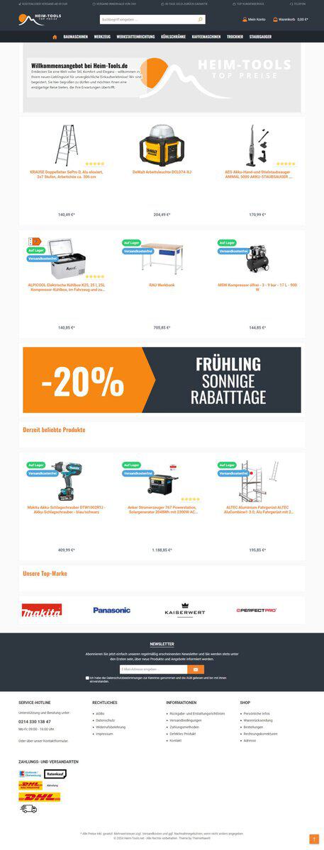 Screenshot Heim-Tools.net