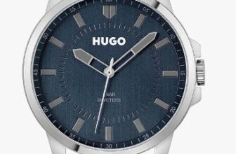 HUGO-Analog-Quarzuhr-für-Herren-mit-Silbernes-