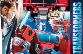 Hasbro Transformers Spielzeug EarthSpark Spin Changer Optimus Prime Action-Figur (20 cm) mit Robby Malto Figur (5 cm) 2