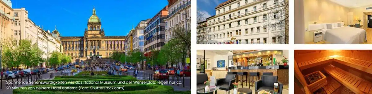 Prag: Eine romantische Nacht im Hotel Ametyst zu zweit (Doppelzimmer mit Frühstück) ab 54 € (statt 75€)