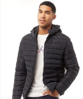 Jack-and-Jones-Herren-Puffajacke-in-Schwarz