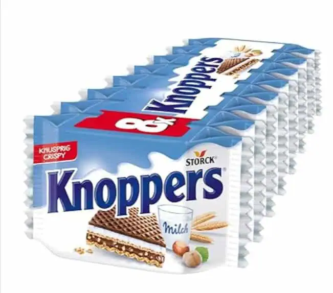 8er Pack Knoppers mit Milchcreme und Nougatcremefüllung für 1,61 € (Prime)