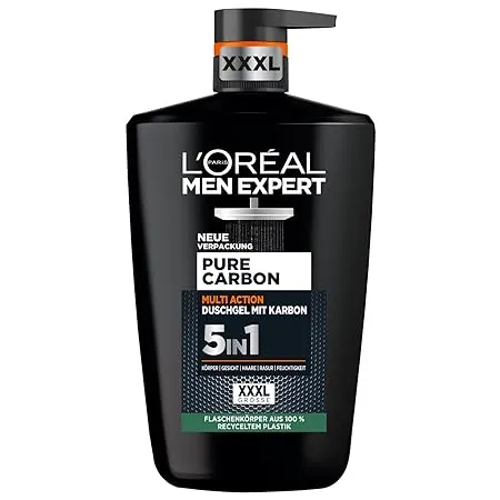 L'oréal Men Expert Xxxl 5In1 Duschgel Und Shampoo Pure Carbon 1000 Ml