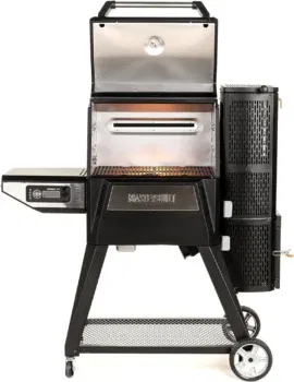 Masterbuilt Holzkohlegrill + Smoker Gravity FED 560 + Temperatursteuerung per WLAN, Bluetooth