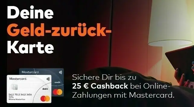 Cashback: Bis zu 25 € zurück bei Online-Zahlungen mit Mastercard!
