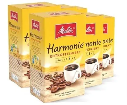 6x 500g Melitta Harmonie Entkoffeiniert Gemahlener Röstkaffee ab 20,15€ (statt 36€)