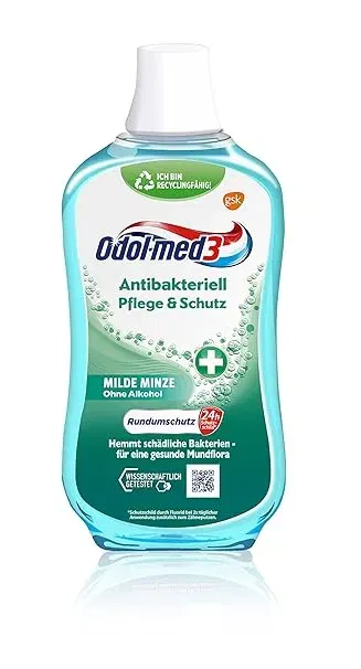 Odol-Med3 Mundspülung Antibakteriell Pflege &Amp; Schutz