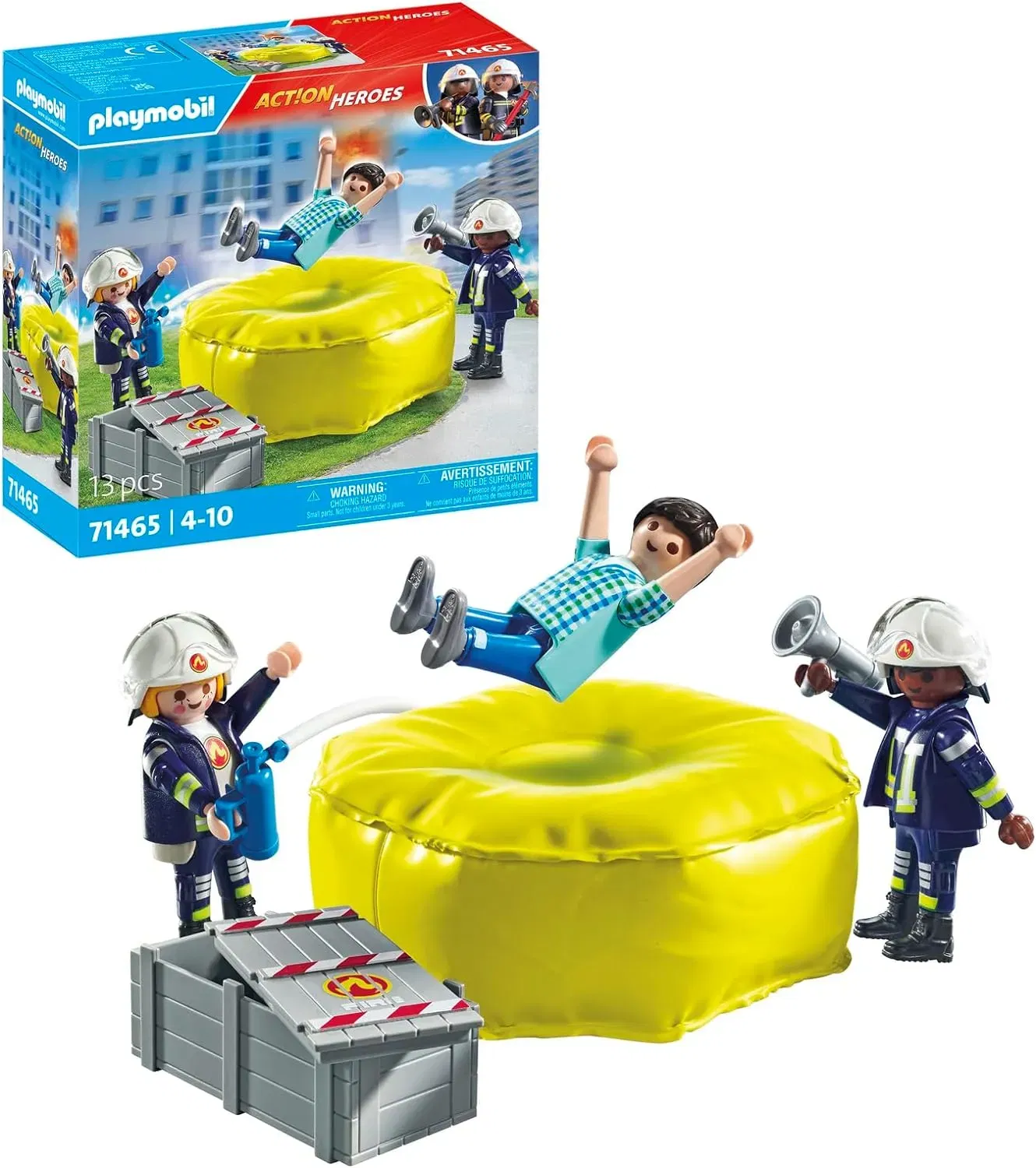 Playmobil Action Heroes 71465 Feuerwehrleute Mit Luftkissen