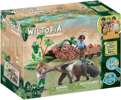 PLAYMOBIL Wiltopia 71012 Ameisenbärpflege mit Spielzeugtieren