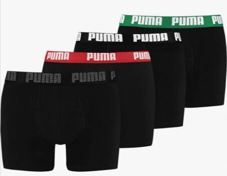 PUMA-Herren-Boxershorts-Shorts-Unterhosen-Everyday-Boxer-4er-Pack-Wäschegröße-XL-Artikel-005-Black-Combo-Amazon-de-Fashion