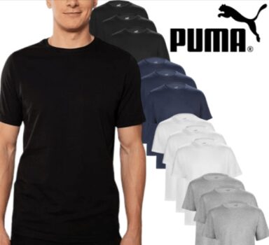 PUMA T-Shirt Herren Statement Deluxe Edition - Baumwolle - 3-Stueck