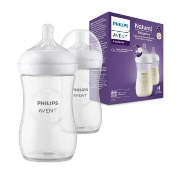 Philips Avent Babyflaschen Natural Response – 2x Babyflaschen, 260 ml (für Neugeborene ab 1 Monat)