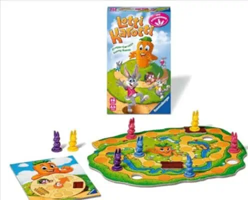 Ravensburger 20962 🐰🥕 Lotti Karotti, das Hasenrennen – Mitbringspiel für Kinder für 3,99€