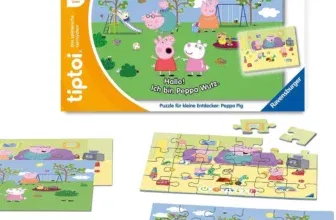 Ravensburger tiptoi Puzzle 00163 Puzzle für kleine Entdecker Peppa Pig, Kinderpuzzle