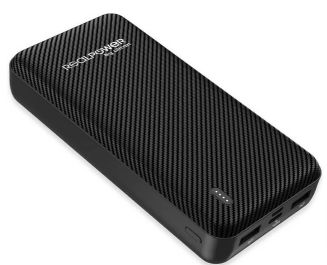 Realpower-Pb-20000-Se-Powerbank-20000Mah-Akku-Ladegerät-Mit-2-Usb-Ports-Powerbank