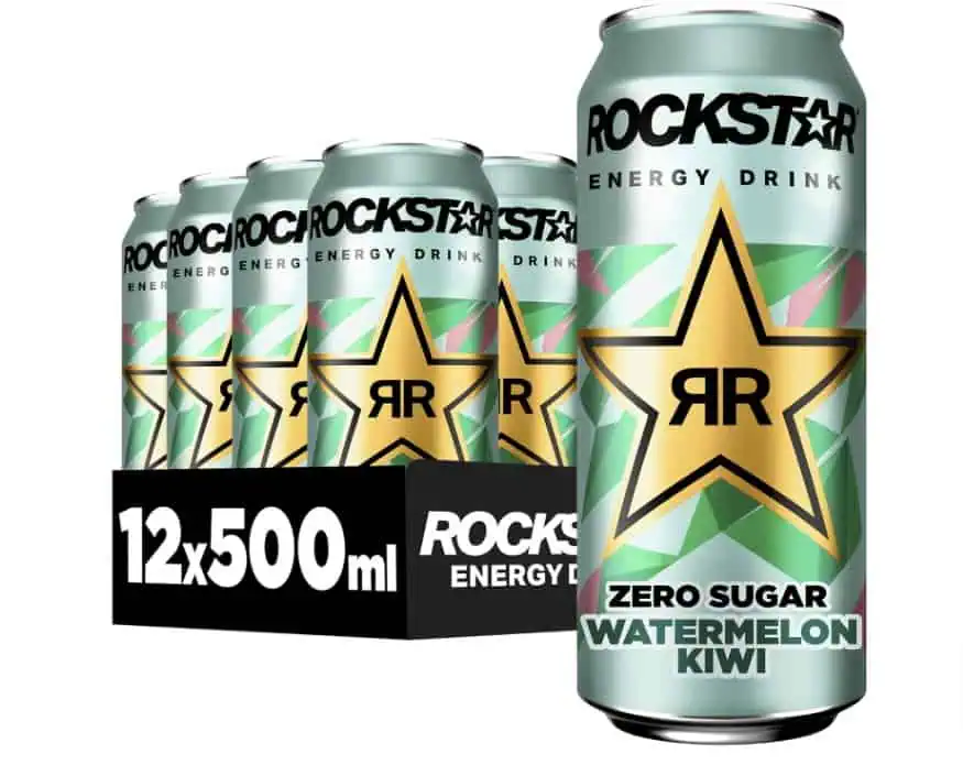 Rockstar Energy Drink Watermelon Kiwi Zero Sugar (12 x 500ml) ab 9,89 € inkl. Prime-Versand zzgl. Pfand (statt 21,48 € zzgl. Pfand)
