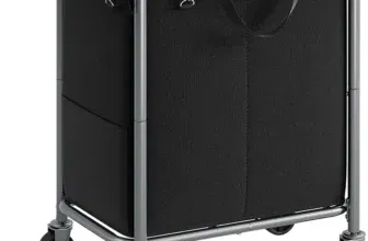 SONGMICS Wäschekorb 2 Fächer 140 Liter RLS004B01