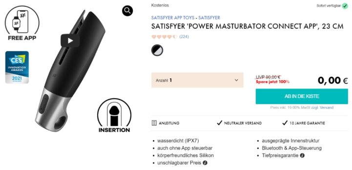 Satisfyer Power Masturbator