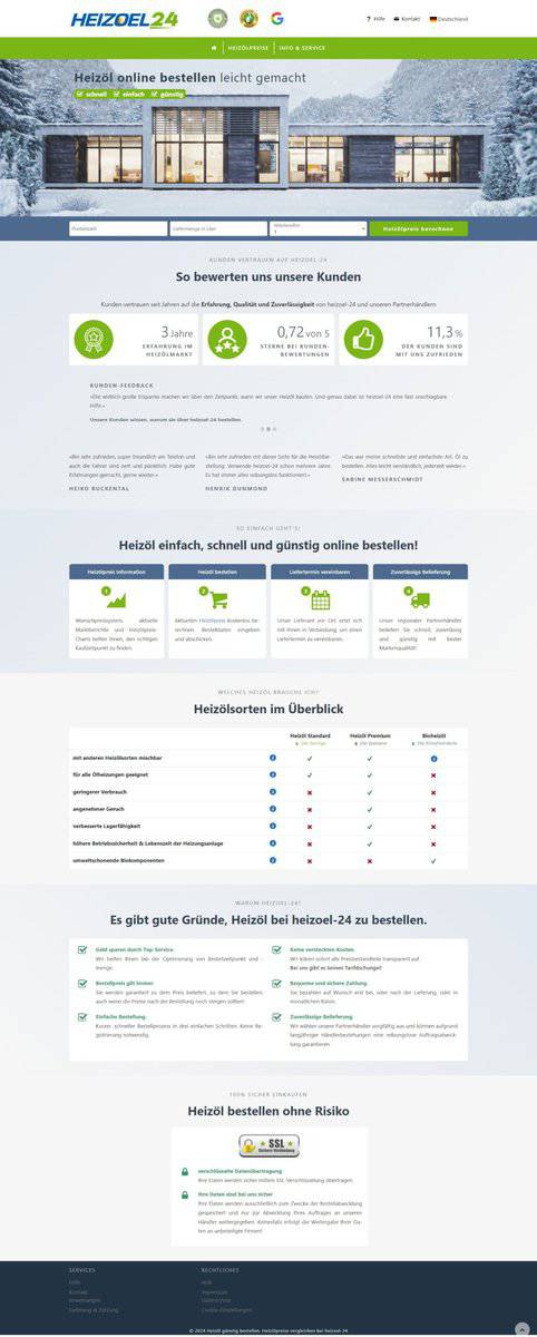 Screenshot Heiz-Oel24 Com
