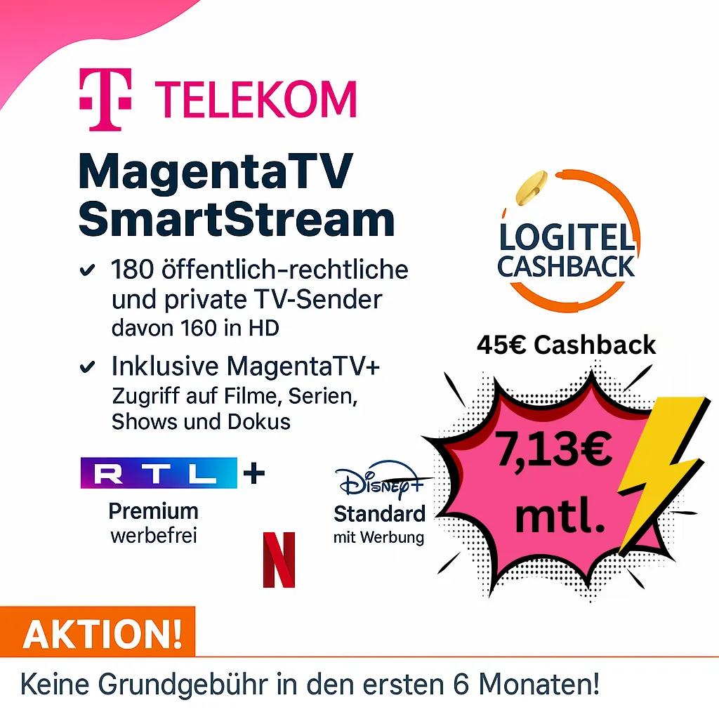 Schnäppchen, Deals und Rabattcodes des Tages - Telekom Magenta TV Smartstream