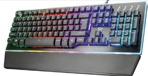 Trust Gaming Gxt 860 Thura Halbmechanische Led-Tastatur