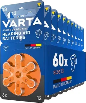 VARTA Hörgerätebatterien Typ 13 orange