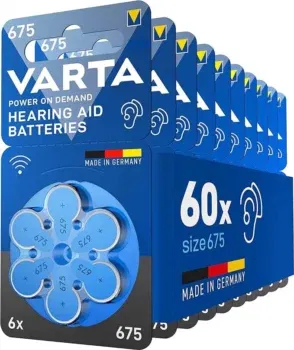 VARTA Hörgerätebatterien Typ 675 blau