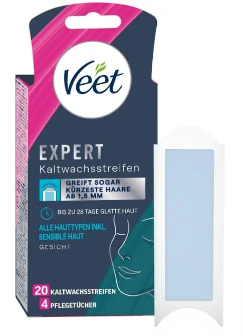 Veet Expert Kaltwachsstreifen Gesicht ab 4,20 € inkl. Prime-Versand (statt 7,49 €)