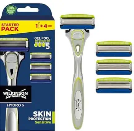 Wilkinson Sword Hydro 5 Skin Protection Sensitive Herrenrasierer plus 3 Ersatzklingen ab 8,49 €