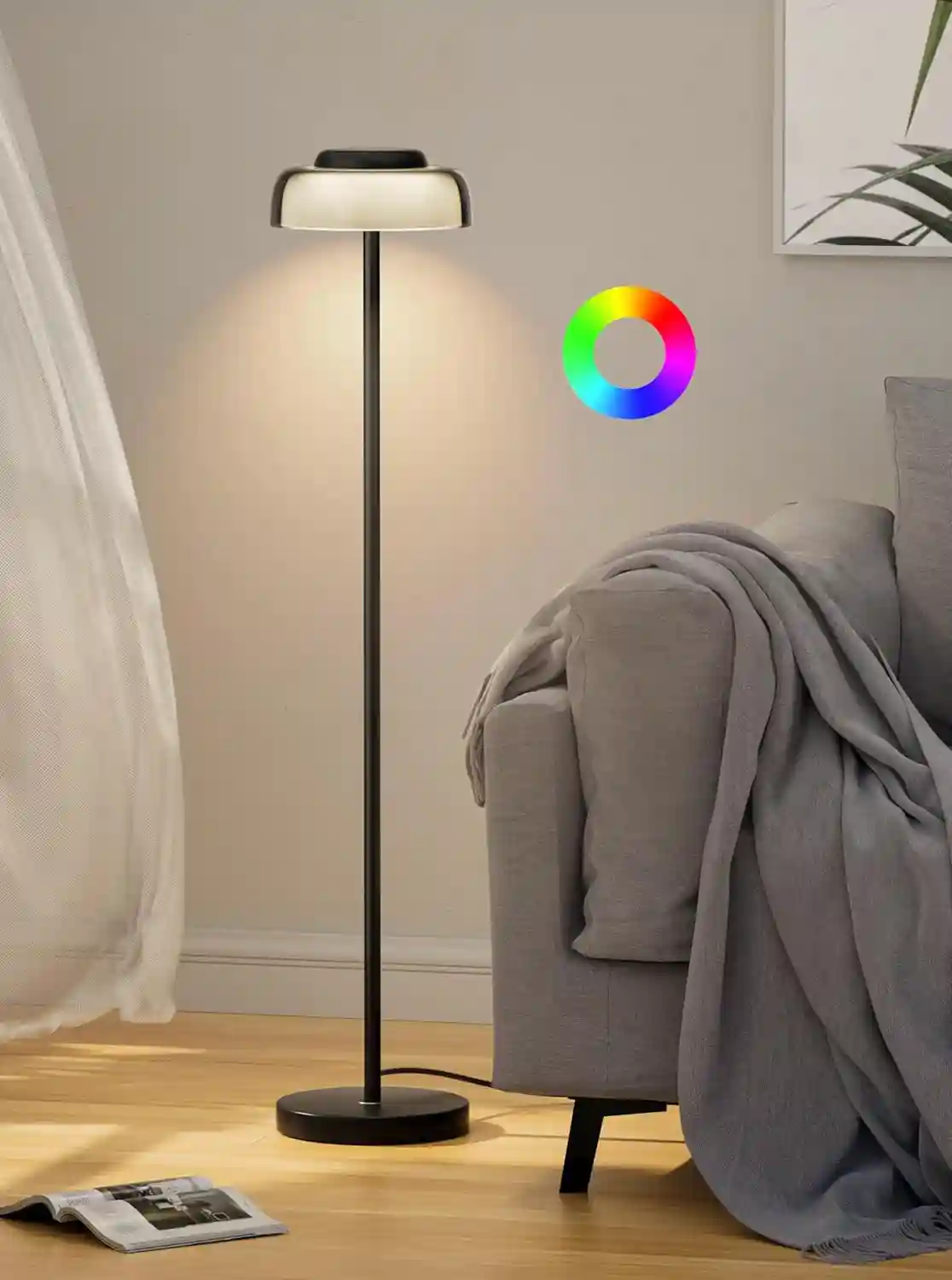 Henzin LED Stehleuchten (stufenloser Dimmung, RGB) für 20,39 € inkl. Versand