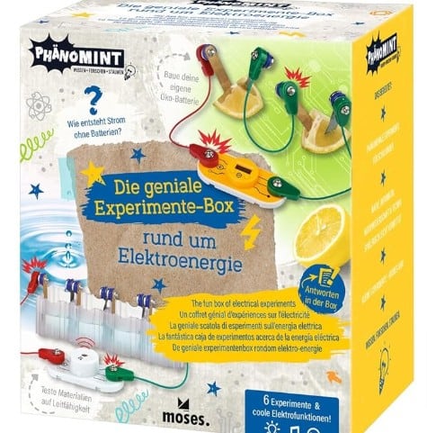 Moses-Phänomint-Die-Geniale-Experimente-Box-Elektroenergie-Experimentierkasten-Für-Kinder-Diy-Stromkreislauf-Bausatz-Lernspielzeug-Ab-8-Jahren-Mittel-Amazon-De-Spielzeug