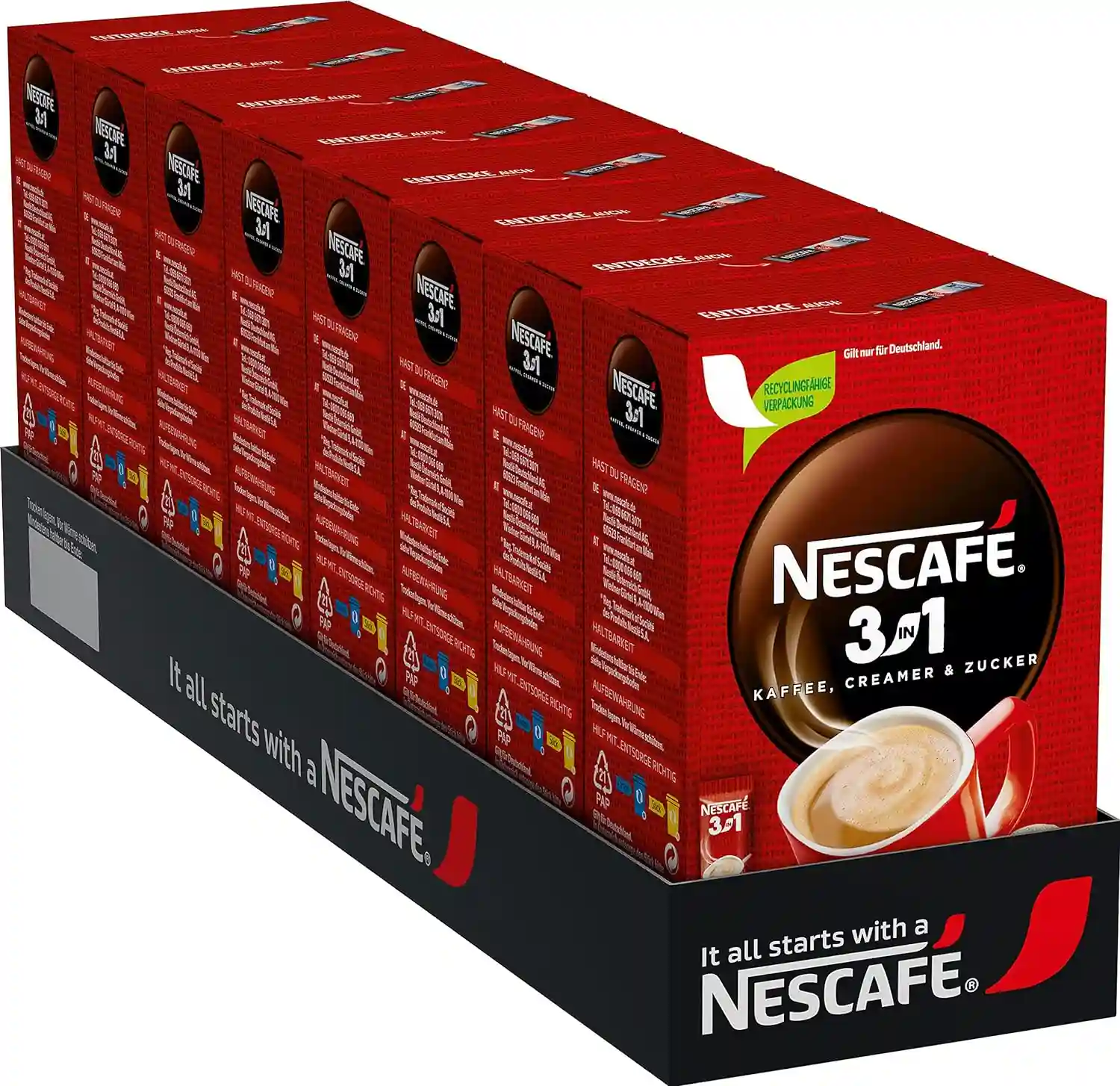 NESCAFÉ 3-in-1 Getränkepulver-Sticks (8 x 10 Sticks) ab 15,12 € inkl. Prime-Versand