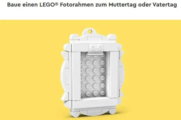 Gratis LEGO® Fotorahmen am 08. Mai in den Lego Stores