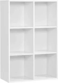 VASAGLE Bücherschrank (6 Fächer, 30T x 65,5B x 97,5H cm) für 49,99€ inkl. Prime-Versand