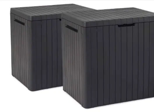 2 Stück Keter City Box Outdoor Aufbewahrungsboxen für nur 48,90€