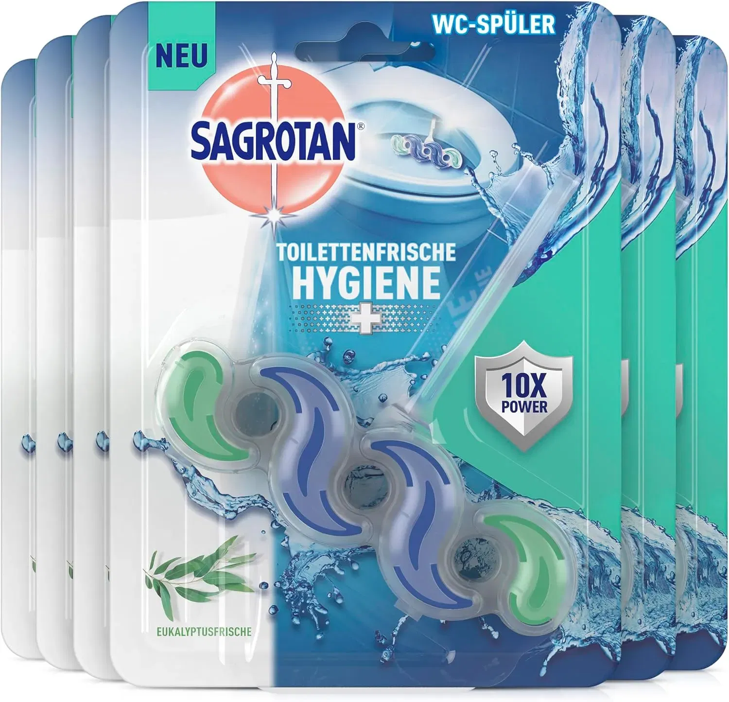 6Er Pack Sagrotan Hygiene Plus Wc-Spüler