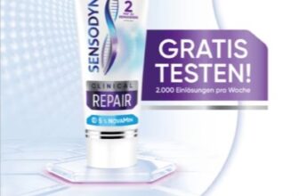 -Ankündigung-Sensodyne-Clinical-Repair-Zahncreme-Gratis-Testen