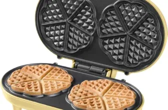 Bestron Doppel-Waffeleisen für klassische Herzwaffeln