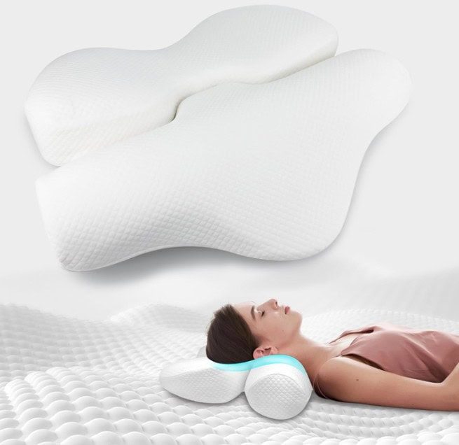 Createstar-Orthopädisches-Kissen-Aus-Memory-Foam-Ergonomisches-Kopfkissen-Nackenhörnchen-Für-Nacken-Und-Schulter-Nackenstützkissen