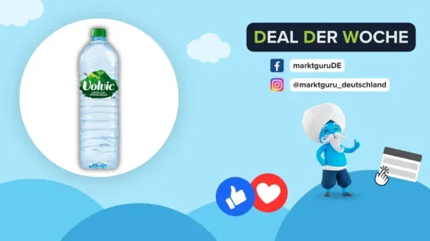 Cashback auf Volvic Wasser