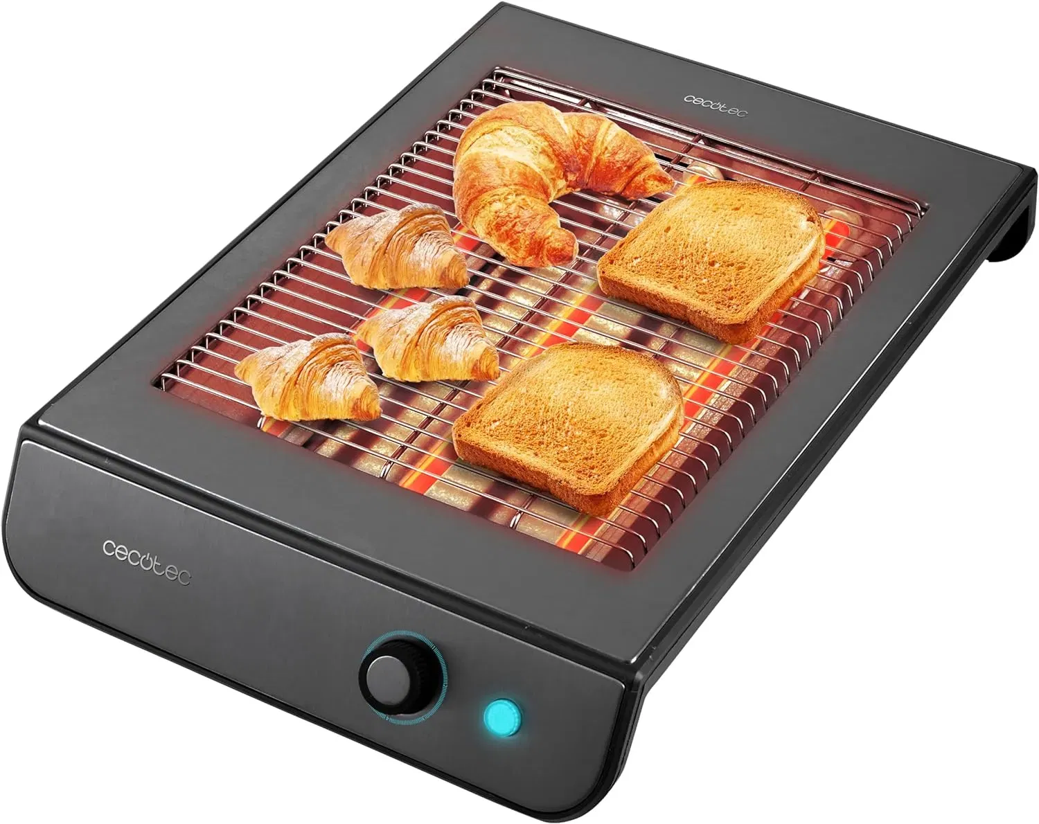 Cecotec Turbo Easytoast Inoxdark Flachen Toaster