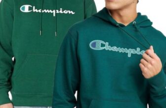 Champion-Herren-Kapuzen-Pullover-Baumwoll-Sweater-nachhaltiger-Hoodie-mit-Powerblend-HBGF89H-Grün-Weiß-oder-Grün-Grün