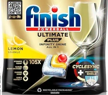 Finish Ultimate Plus Infinity Shine Citrus 105 Caps ab 16,64 € (Prime) statt 26€