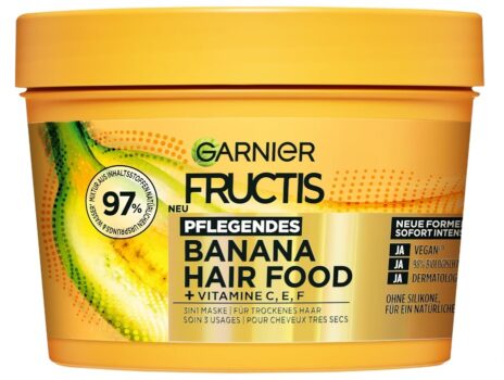 Garnier-Banana-3in1-Haarmaske-für-trockenes-Haar-Leave-In-für-intensive-Pflege-und-Geschmeidigkeit-Vegane-Formel-mit-natürlichen-Inhaltsstoffen-Fructis-Hair-Food-1-x-400-ml-Amazon-de-Kosmetik