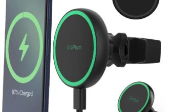 Gloplum-Kompatibel-15W-Ladegerät-Magsafe-Autohalterung-Kabelloses-Magnet-Auto-Handyhalter-Wireless-Car-Charger