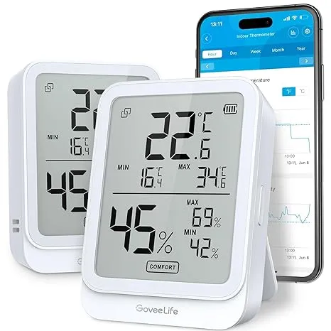 Goveelife Digitales Thermometer-Hygrometer 2Er Pack