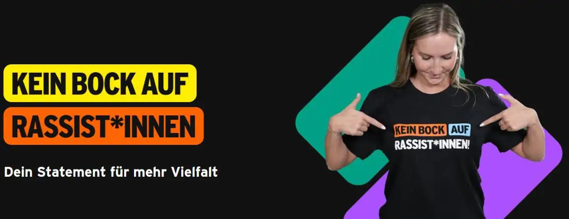 Gratis T-Shirt von Congstar: „KEIN BOCK AUF RASSIST’INNEN!“