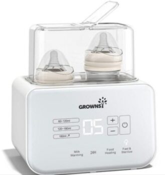 Grownsy-Flaschenwärmer-Sterilisator-für-Babyflaschen-BPA-frei-mit-LCD-Display