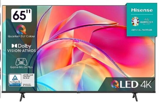 Hisense-65E7KQ-QLED-Smart-TV-164-cm-65-Zoll-4K-HDR10-HDR10-decoding-HLG-Dolby-Vision-DTS-Virtual-60Hz-Panel-Bluetooth-Alexa-Built-in-VIDAA-Voice-schwarz-Amazon-de-Elektronik-Foto