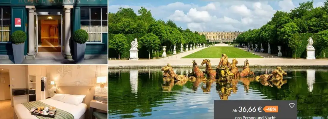Paris Mon Amie 💕 2 Personen 3 Tage / 2 Nächte im 4 * First-Class Alixia inkl. Frühstück für 149,98€